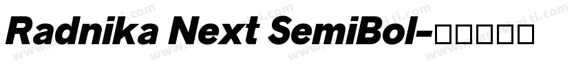 Radnika Next SemiBol字体转换